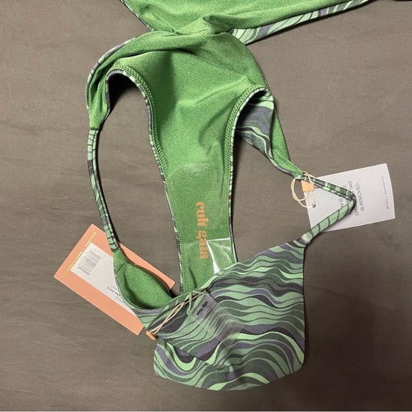 Cult Gaia Camari Cutout One Piece Swimsuit in
Saltation Basil Multi - Picture 6 of 11